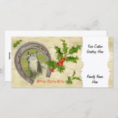 Oude Hoefijzer Hulst Custom Feestdagenkaart (Voorkant / Achterkant)