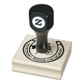 Oude hoefijzer rubberstempel (Stempel)