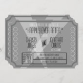 Oude Hollywood Ticket Stijl Uitnodiging (Voorkant / Achterkant)