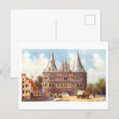 Oude Holstentor in Lubeck, Duitsland Briefkaart (Voorkant / Achterkant)