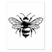 Oude hommel honingbij 	rubberstempel (Afrduk)