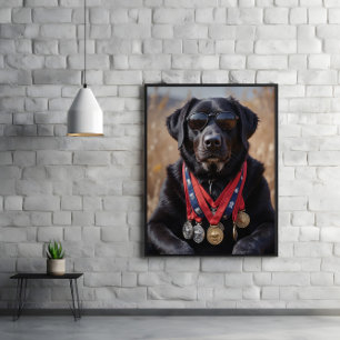 Oude hond, grote medailles, grotere erfenis poster