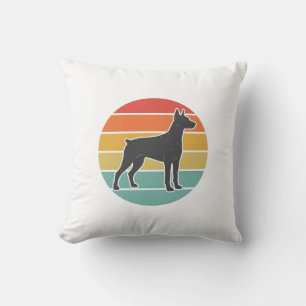 Oude honden zonsondergang Silhouet Vector ontwerp_ Kussen