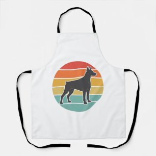 Oude honden zonsondergang Silhouet Vector ontwerp_ Schort
