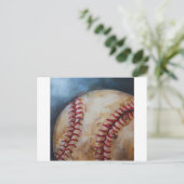 Oude honkbal briefkaart (Staand voorkant)