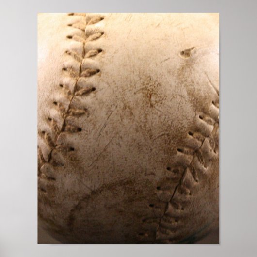 Oude honkbal dicht poster (Voorkant)