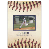 Oude honkbal foto's klembord (Achterkant)