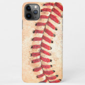 Oude honkbal Rood Stitching iPhone Hoesje (Achterkant)