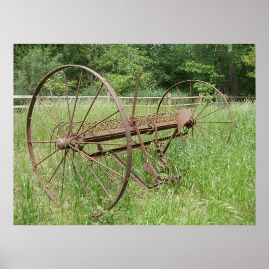 Oude hooivork 2 poster (Voorkant)