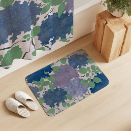 Oude Hortensia Tuin Blauw Groen Lavendel Badmat