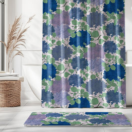 Oude Hortensia Tuin Blauw Groen Lavendel Douchegordijn