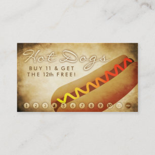 oude hotdogs loyaliteitskaart klantenkaartje