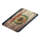 Oude Hout West Virginia Vlag Magneet (Linkerzijde)