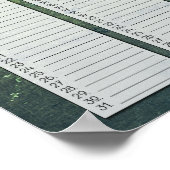 Oude Houten Achtergrond Verjaardagskalender Poster (Hoek)