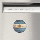 Oude Houten Argentinië Vlag Magneet (Insitu (Vaatwasser))