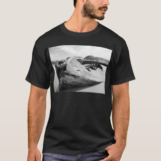 Oude houten boot t-shirt