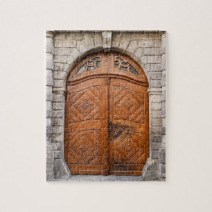 Oude houten deur Puzzle Legpuzzel