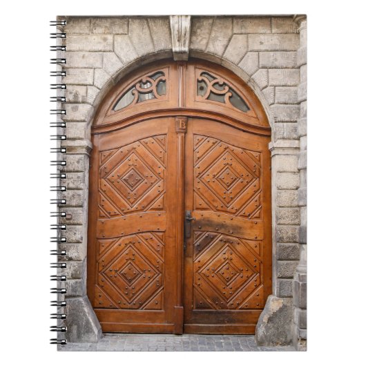 Oude houten Notitieboek (Voorkant)