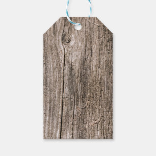 Oude houten planken cadeaulabel