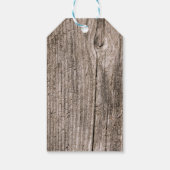 Oude houten planken cadeaulabel (Achterkant)