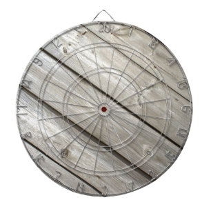 Oude houten planken dartbord