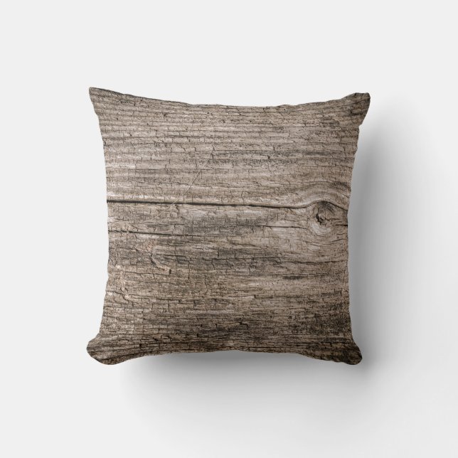 Oude houten planken kussen (Voorkant)