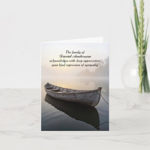 Oude Houten Roeiboot Sympathie Dankkaart Kaart