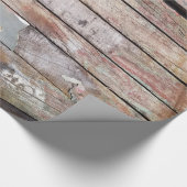 Oude houten rustieke boot houten plank cadeaupapier (Hoek)