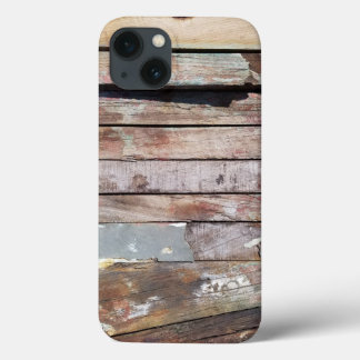Oude houten rustieke boot houten plank iPhone 13 hoesje