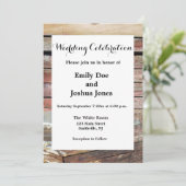 Oude houten rustieke boot houten plank kaart (Staand voorkant)