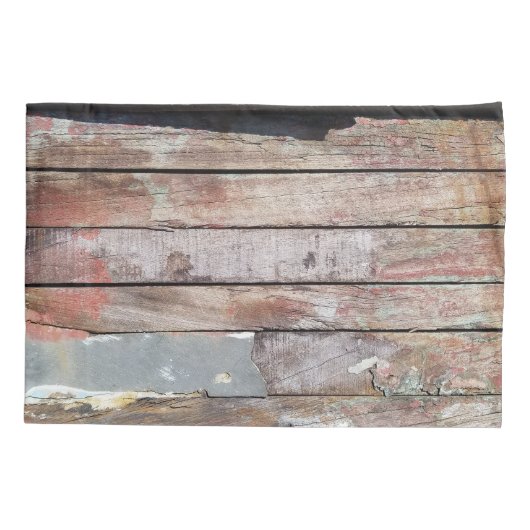 Oude houten rustieke boot houten plank kussensloop (Achterkant)