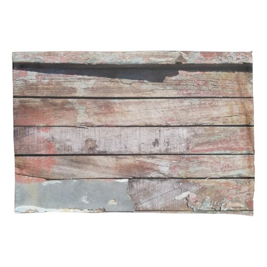 Oude houten rustieke boot houten plank kussensloop (Voorkant)