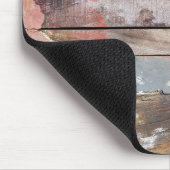 Oude houten rustieke boot houten plank muismat (Hoek)