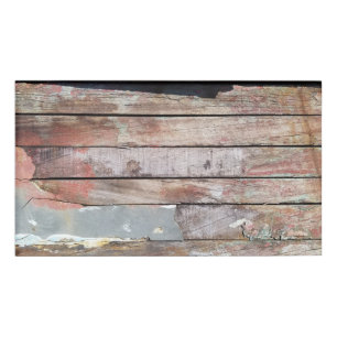 Oude houten rustieke boot houten plank naambadge