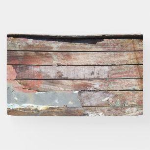 Oude houten rustieke boot houten plank spandoek