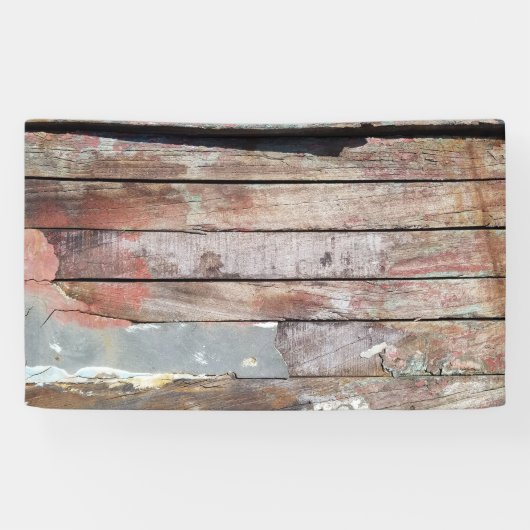 Oude houten rustieke boot houten plank spandoek (Horizontaal)
