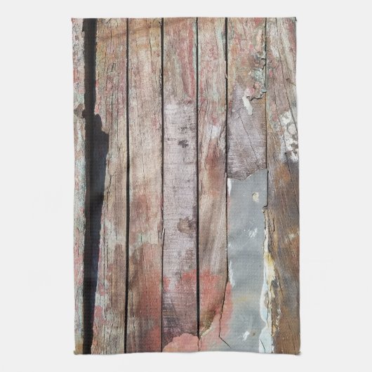 Oude houten rustieke boot houten plank theedoek (Verticaal)