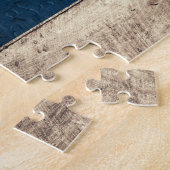 Oude houten Servische vlag Legpuzzel (Zijkant)