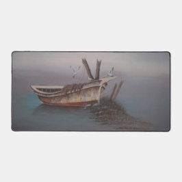 Oude Houten Skiff Desk Mat