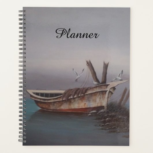 Oude Houten Skiff Planner (Voorkant)