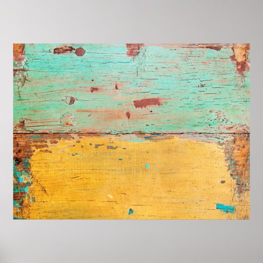 oude houten slijptextuur poster (Voorkant)