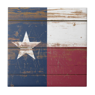 Oude Houten Texas Staatsvlag Tegeltje