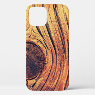 Oude houten textuur als achtergrond. kleur iPhone 12 hoesje