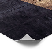 Oude houten vlag; poster (Hoek)