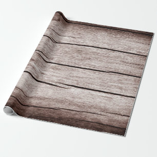 Oude houten vloer met scheuren, oude houten textuu cadeaupapier