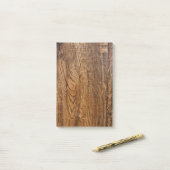 Oude houtkorrel post-it® notes (Op bureau)