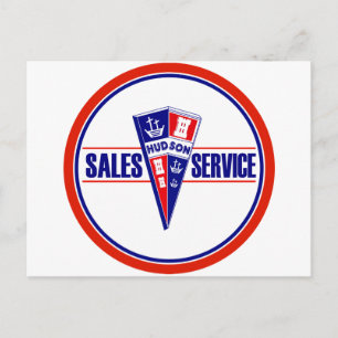 Oude Hudson servicebord Briefkaart
