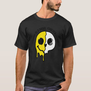 Oude huid Voorbij schedel Gezicht Oorspronkelijke T-shirt