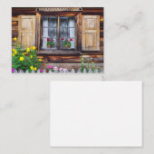 Oude huisje raam visitekaartje (Voorkant / Achterkant)