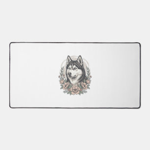 Oude Husky Bloemportret Shirt Ontwerp_1 Bureaumat